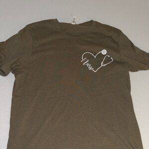 Bella Canvas Army Green Nurse Tee